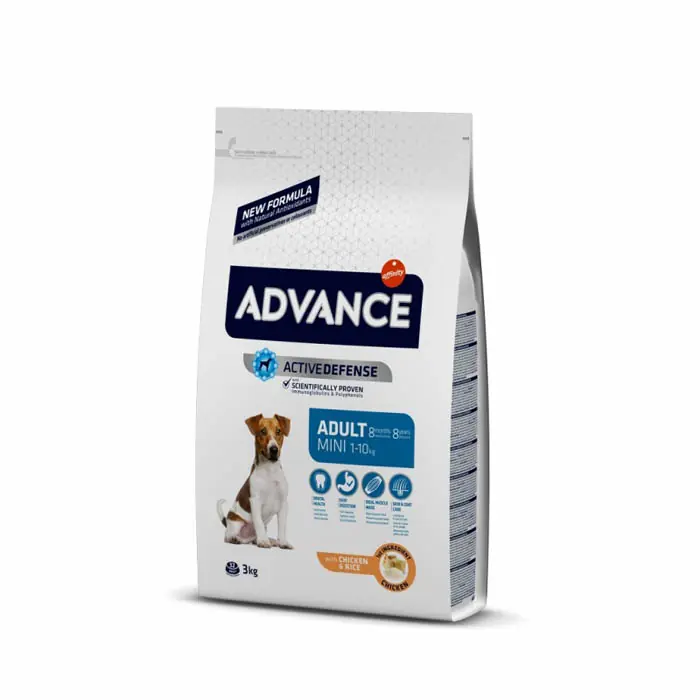 ADVANCE MİNİ KÜÇÜK IRK TAVUKLU KÖPEK MAMASI 3 KG