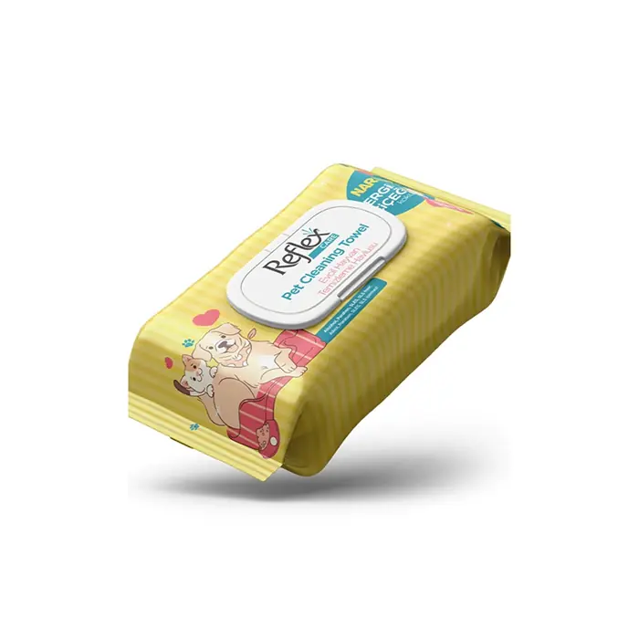REFLEX CARE NERGİS KOKULU KEDİ VE KÖPEKLER İÇİN TEMİZLEME MENDİLİ (50'Lİ)