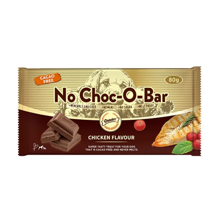 GNAWLERS NO CHOC-O-BAR TAVUK AROMALI KÖPEK ÇİKOLATASI 80GR