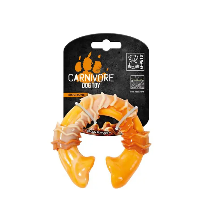 M-PETS CARNIVORE RİNG BONE PASTIRMA AROMALI KÖPEK OYUNCAĞI