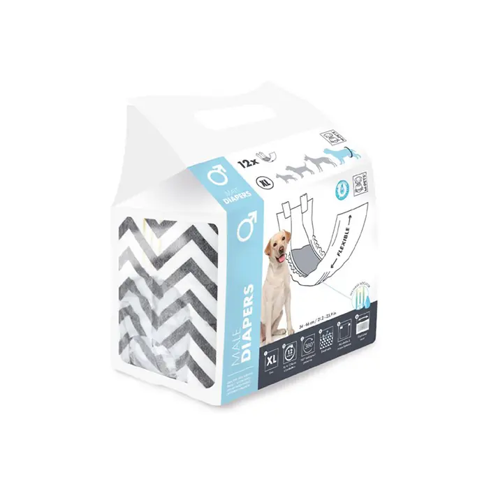 M-PETS DİAPERS ERKEK KÖPEK KÜLODU XLARGE 12 ADET