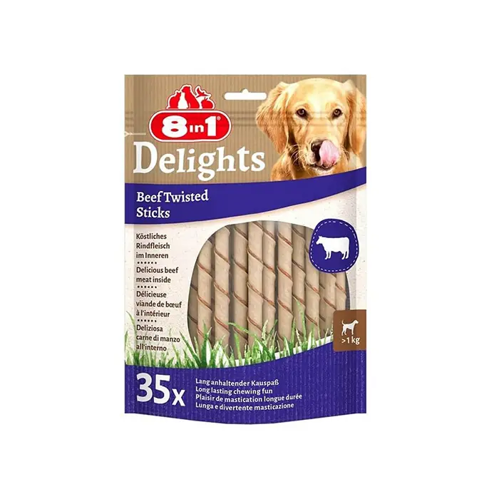 8İN1 DELİGHTS BONES BİFTEKLİ TWESTED STİCKS 35 Lİ