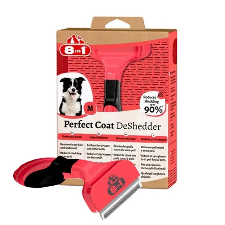 8İN1 PERFECT COAT DESHEDDER FURMİNATOR ORTA IRK KÖPEK TARAĞI MEDİUM