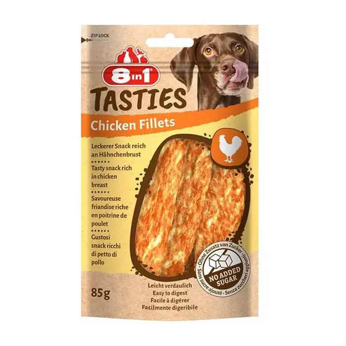 8İN1 TASTİES CHİCKEN FİLLETS TAVUK FİLETO KÖPEK ÖDÜLÜ 85 GR
