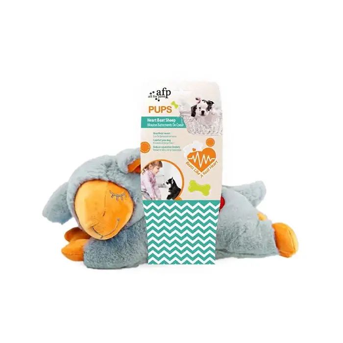 AFP ANKSİYETE GİDERİCİ KALP ATIŞLI KUZU KÖPEK OYUNCAĞI 38X23X18 CM