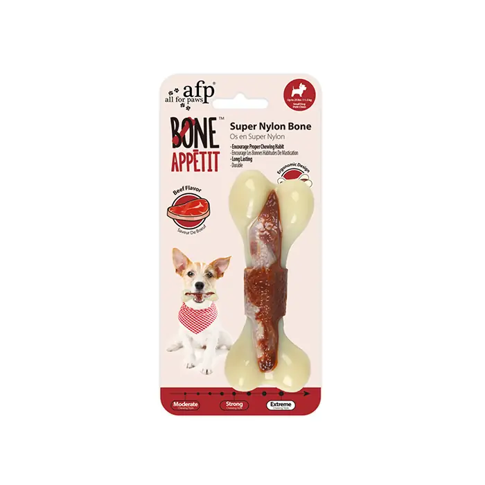 AFP SIĞIR ETİ AROMALI KEMİK KÖPEK OYUNCAĞI SMALL 10X4X3.5CM