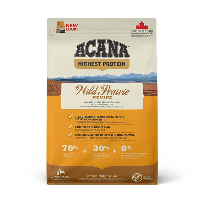 ACANA WİLD PRAİRE TAHILSIZ KÖPEK MAMASI 2 KG
