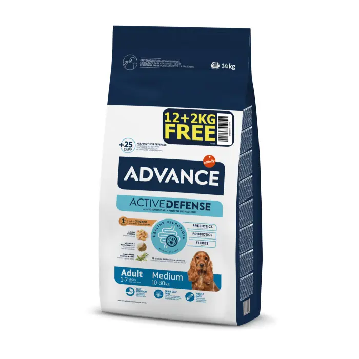 ADVANCE MEDİUM ADULT YETİŞKİN KÖPEK MAMASI 12+2 KG