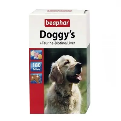 BEAPHAR DOGGYS MİX BİOTİN TAURİN KÖPEK VİTAMİNİ 180 TABLET