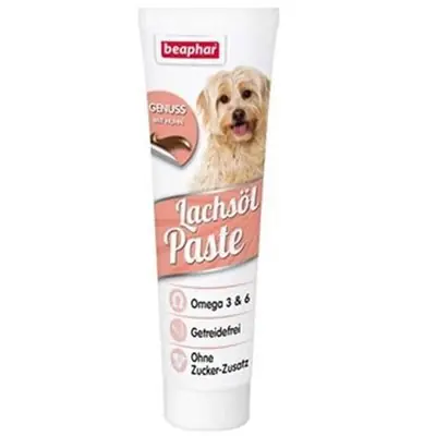 BEAPHAR OMEGA 3&6 SOMONLU KÖPEK PASTASI 100GR