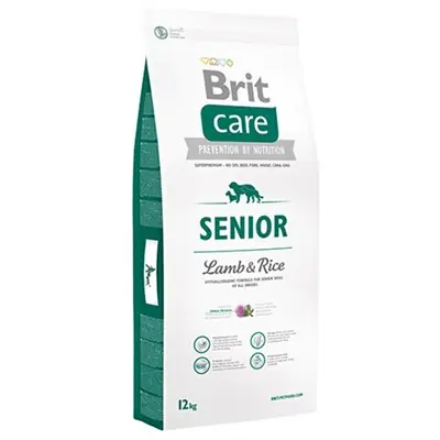 BRİT CARE ALL BREED KUZU ETLİ PİRİNÇLİ YAŞLI KÖPEK MAMASI 12 KG