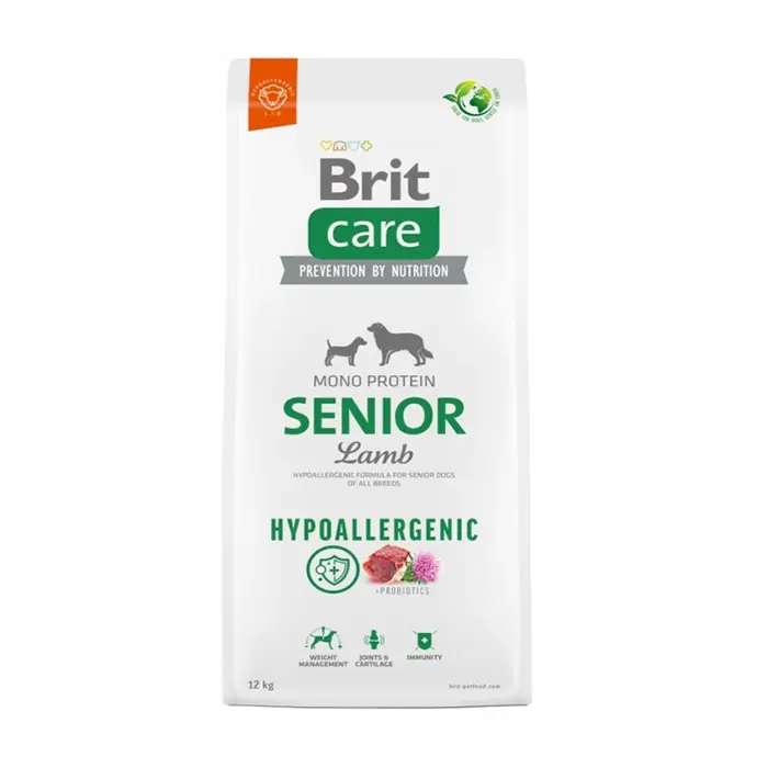 BRİT CARE HYPO SENİOR KUZU ETLİ YAŞLI KÖPEK MAMASI 12 KG