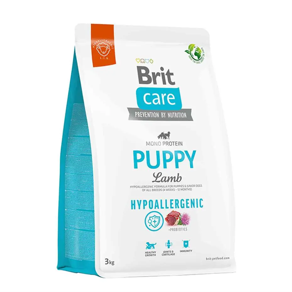 BRİT CARE HYPO-ALLERGENİC KUZULU YAVRU KURU KÖPEK MAMASI 3 KG