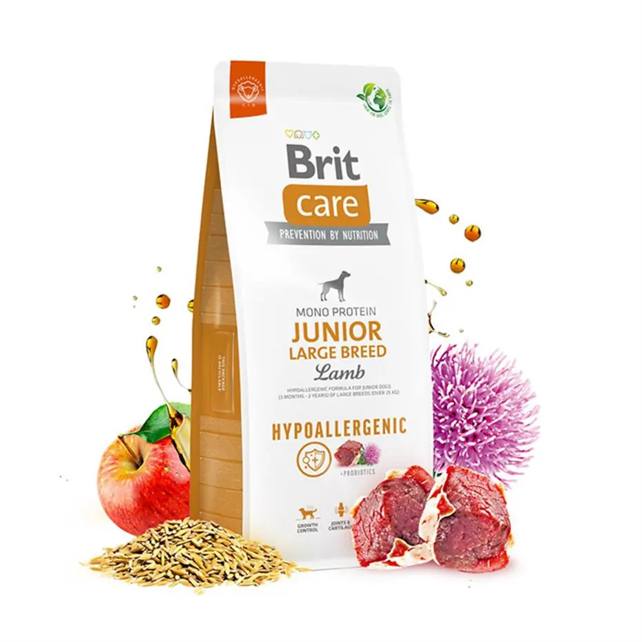 BRİT CARE HYPOALLERGENİC JUNİOR LARGE BREED KUZU ETLİ YAVRU KÖPEK MAMASI 12 KG