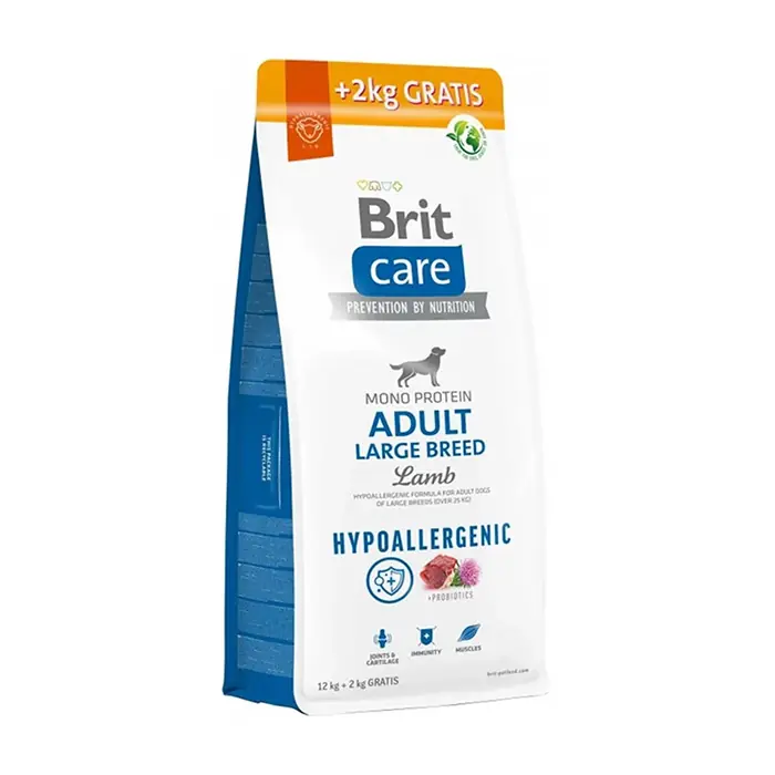 BRİT CARE KUZU ETLİ HYPOALLERGENİC BÜYÜK IRK KÖPEK MAMASI 12+2 KG