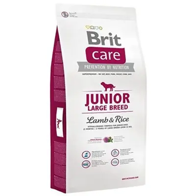 BRİT CARE LARGE BREED KUZU ETLİ PİRİNÇLİ YAVRU KÖPEK MAMASI 12 KG