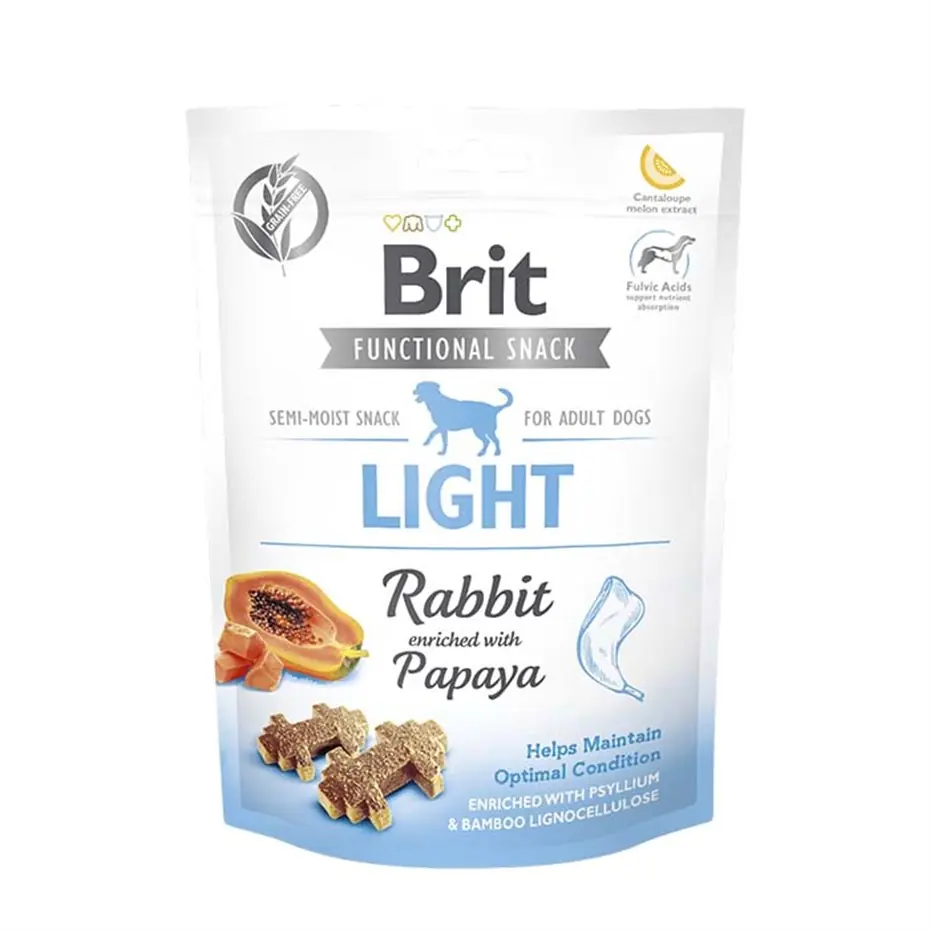 BRİT CARE LİGHT PAPAYA VE TAVŞAN ETLİ KÖPEK ÖDÜLÜ 150GR