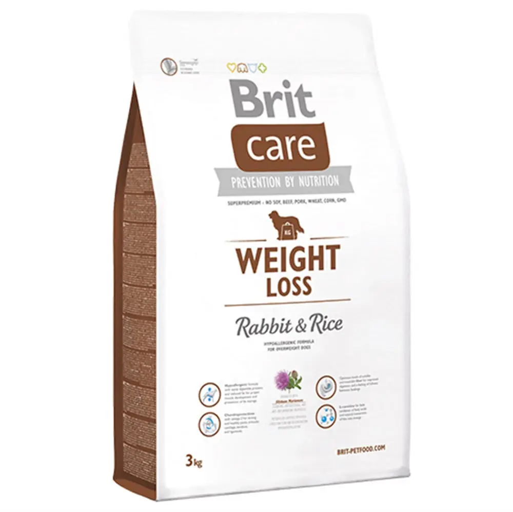 BRİT CARE WEİGHT LOSS TAVŞANLI KÖPEK MAMASI 3 KG