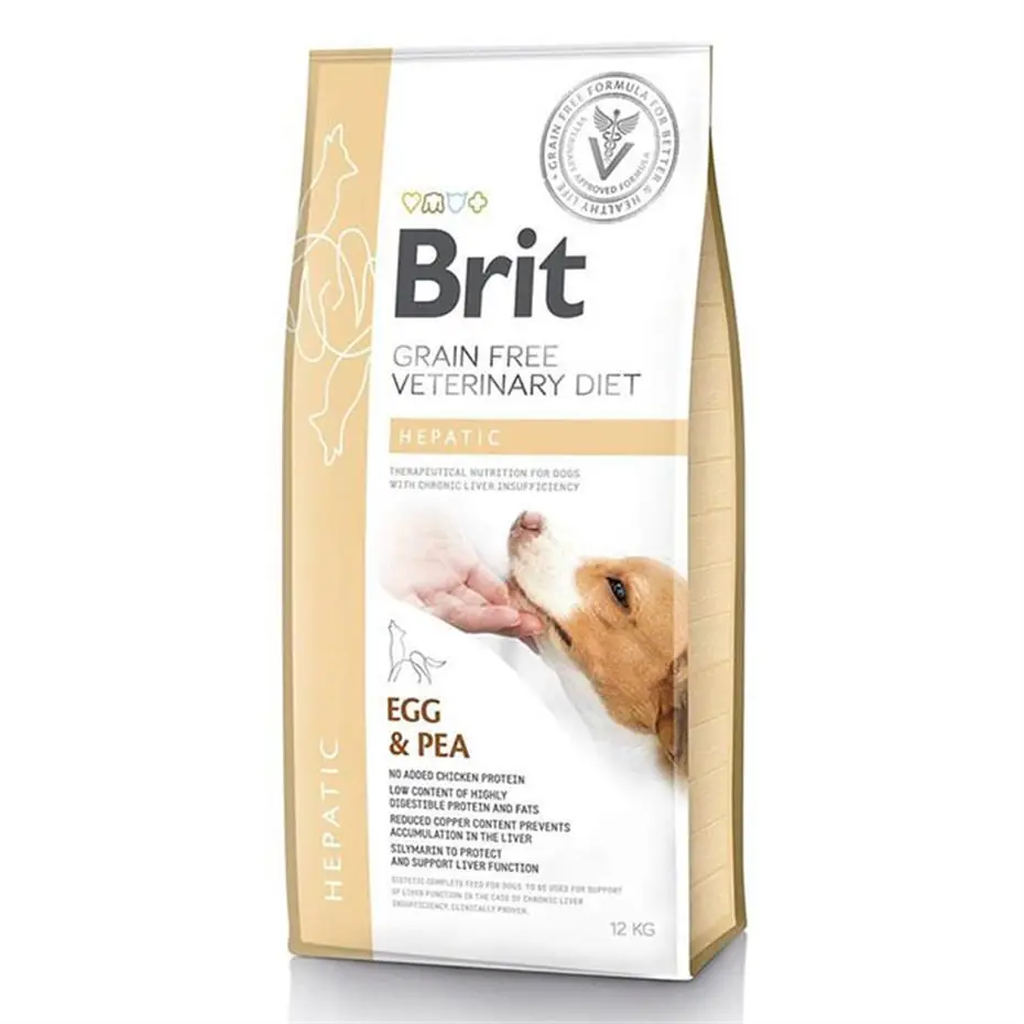 BRİT VETERİNARY DİET HEPATİC KARACİĞER YETMEZLİĞİ İÇİN TAHILSIZ KÖPEK MAMASI 12 KG
