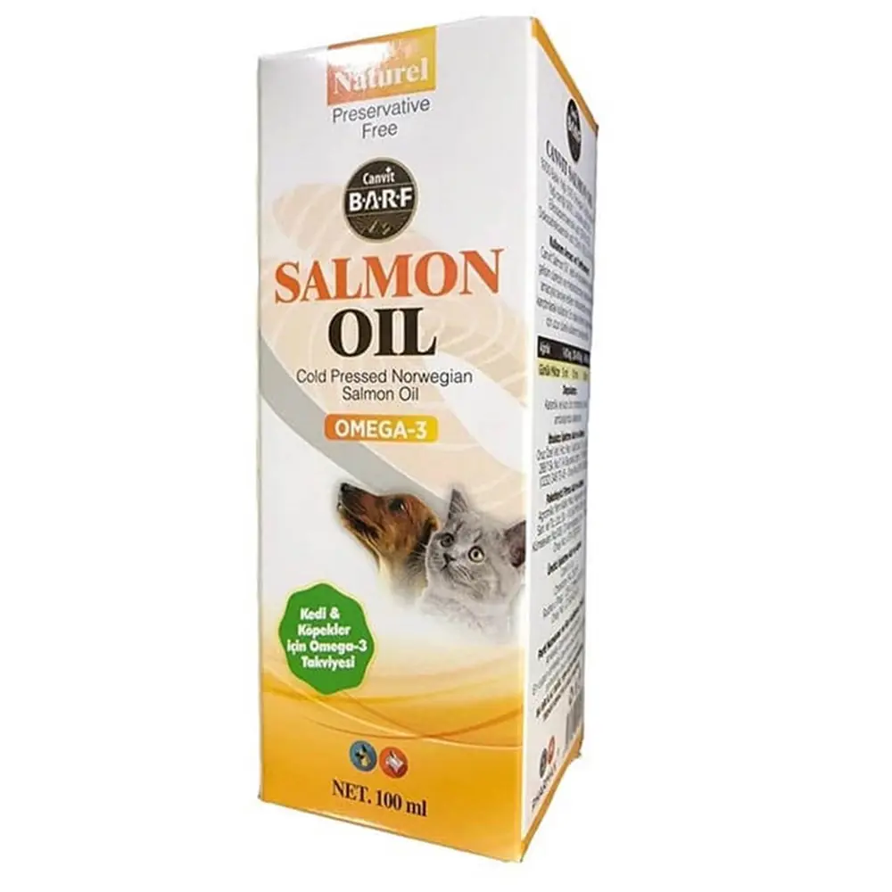 CANVİT BARF SALMON OİL KEDİ VE KÖPEK BALIK YAĞI 100 ML