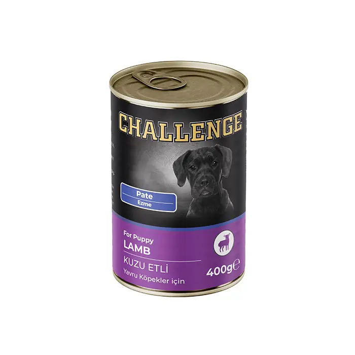 CHALLENGE PATE KUZU ETLİ YAVRU KÖPEK KONSERVESİ 400GR