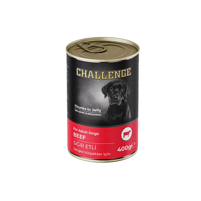 CHALLENGE SIĞIR ETLİ YETİŞKİN KÖPEK KONSERVESİ 400GR
