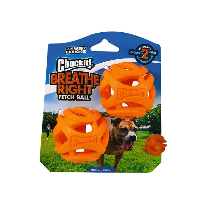 CHUCKİT! AİR FETCH BALL ORTA IRK AT GETİR KÖPEK OYUN TOPU 2'Lİ MEDİUM