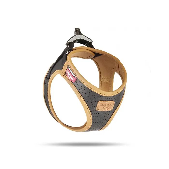 CURLİ APPLE LEATHER ELMA LİFLERİNDEN YAPILMIŞ BİTKİSEL DERİ KÖPEK TASMASI SİYAH 2XSMALL