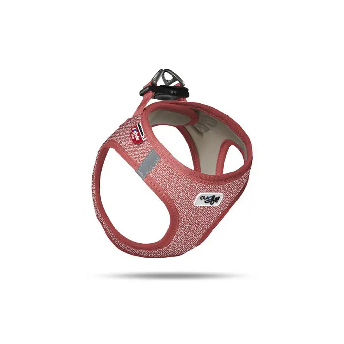 CURLİ HARNESS MERİNO KÖPEK GÖĞÜS TASMASI RED MEDİUM