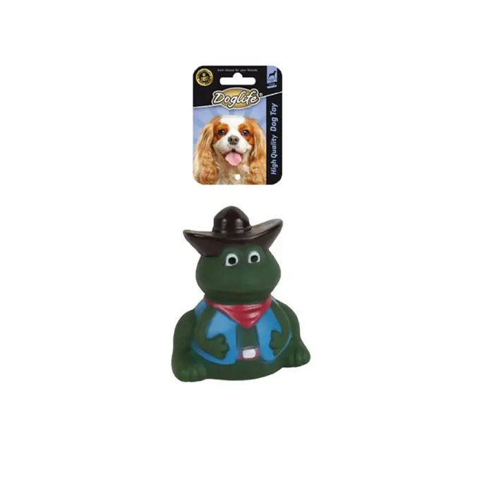 DOGLIFE FROG WİTH HAT KÖPEK OYUNCAĞI