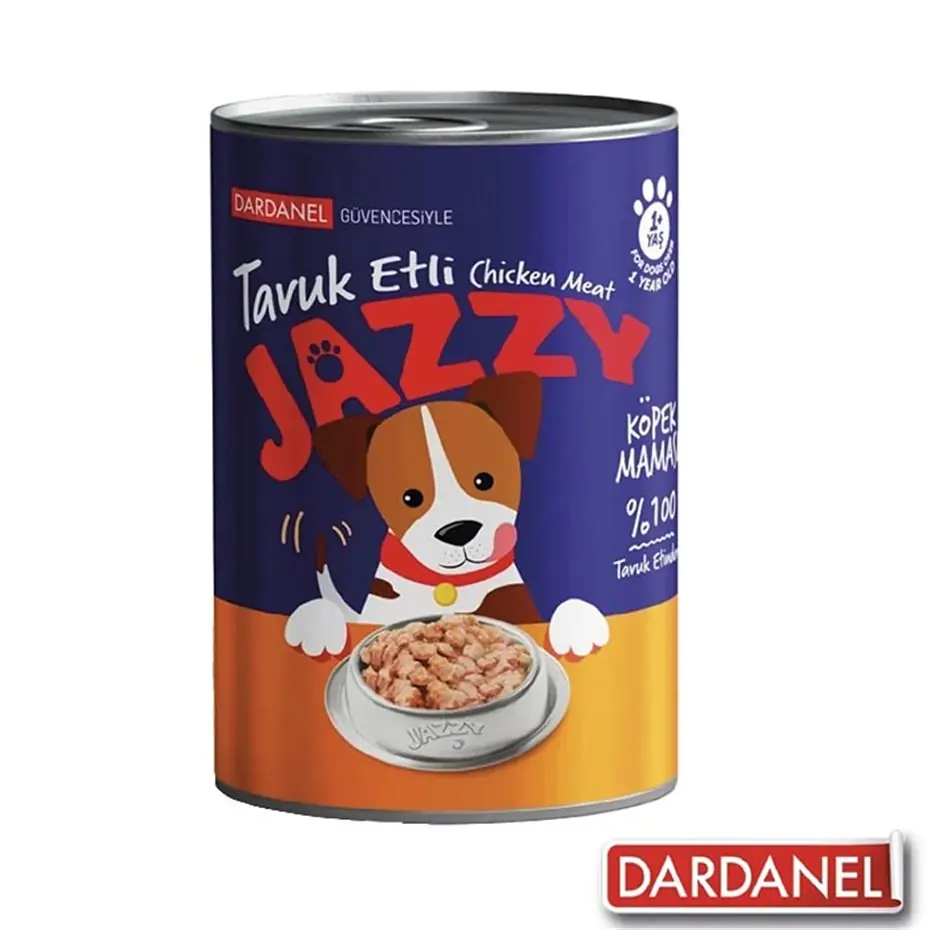 DARDANEL JAZZY TAVUK ETLİ KÖPEK KONSERVESİ 400GR