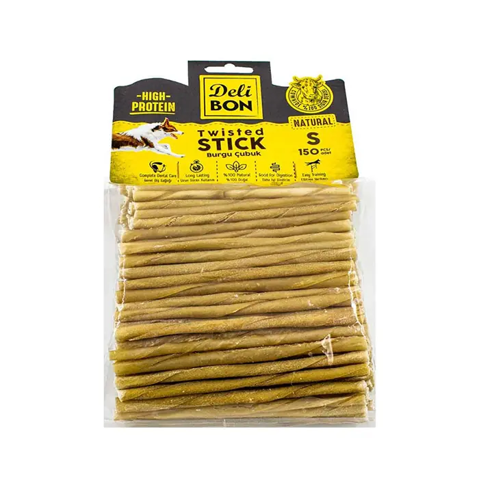 DELİBON DERİ BURGU ÇUBUK İNCE BOY 150 ADET NATURAL