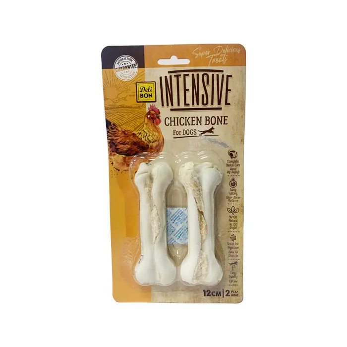 DELİBON INTENSİVE TAVUKLU KEMİK KÖPEK ÖDÜLÜ 12CM 2 ADET