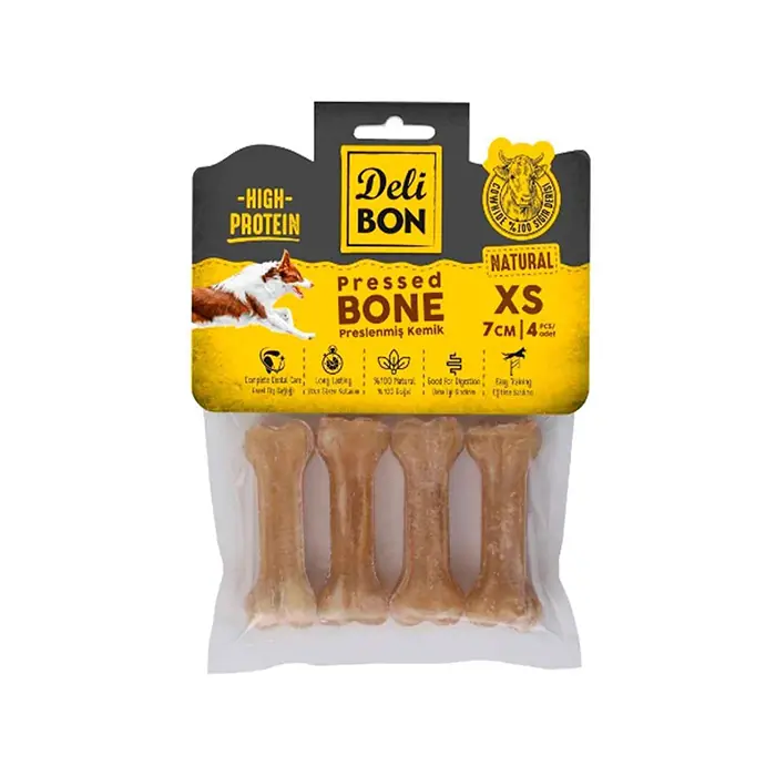 DELİBON NATUREL PRESS KEMİK 4'LÜ 7 CM