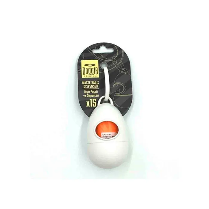 DOGGİE DIŞKI POŞETİ VE TAŞIMA APARATI 5X7 CM BEYAZ