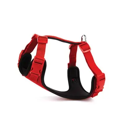 DOGGİE HAVALI PED DOKUMA KÖPEK GÖĞÜS TASMASI MEDİUM 45*55CM KIRMIZI