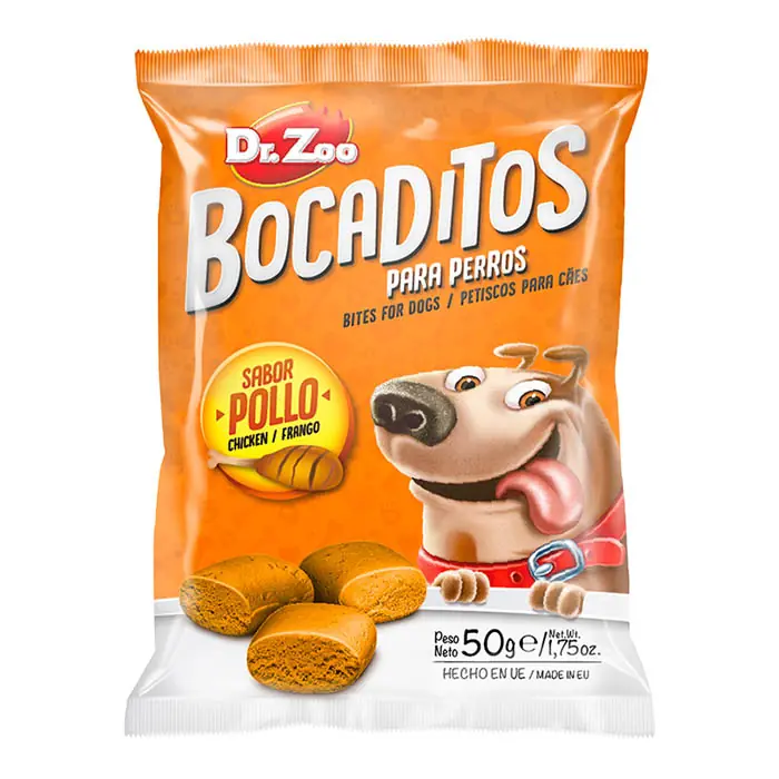 DR.ZOO BOCADİTOS TAVUK ETLİ KÖPEK ÖDÜLÜ 50GR