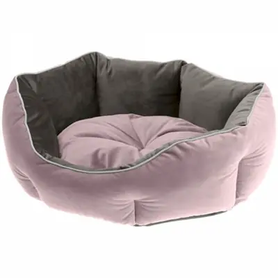 FERPLAST QUEEN 50 CUCCİA KÖPEK YATAĞI PEMBE GRİ 34X32CM