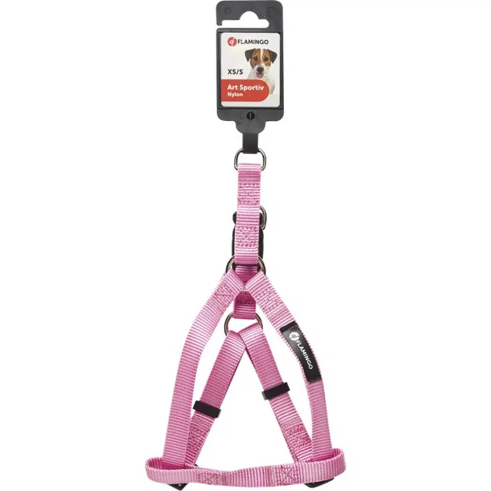 FLAMİNGO ASP KÖPEK GÖĞÜS TASMASI 25X45CM 15MM PEMBE