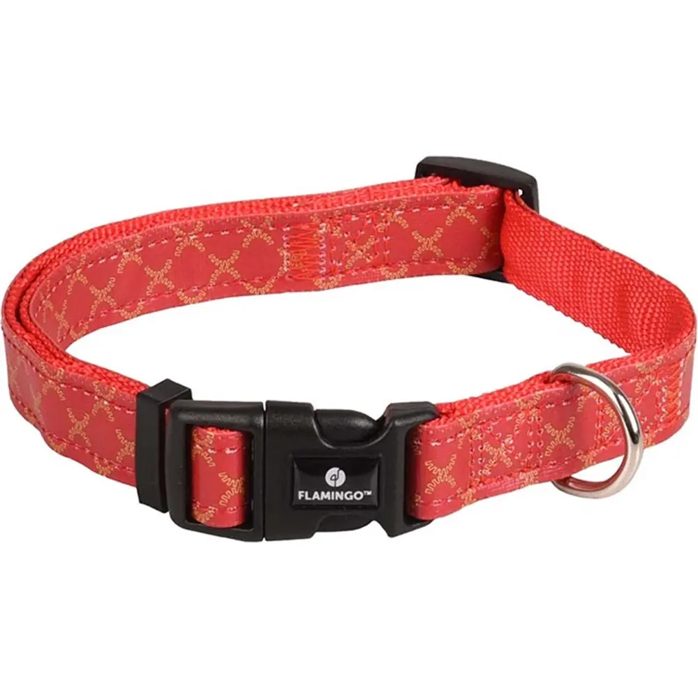 FLAMİNGO ODİN KÖPEK BOYUN TASMASI KIRMIZI 15MM X 30-45CM