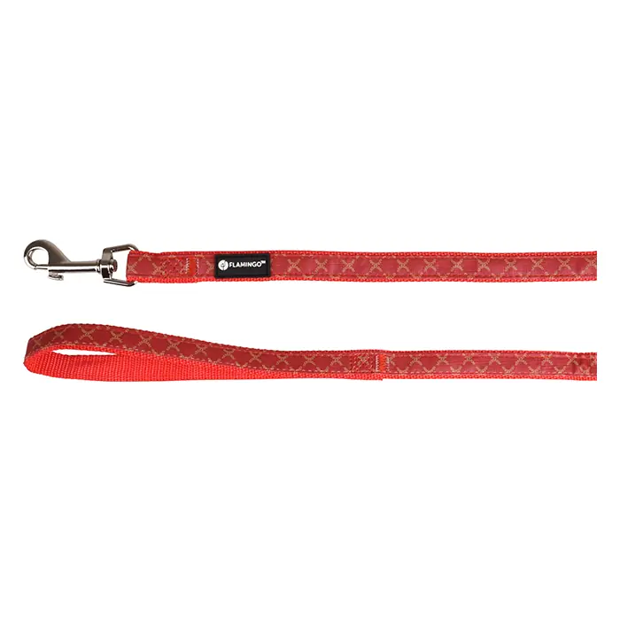 FLAMİNGO ODİN KÖPEK GEZDİRME KAYIŞI 120CM 15MM KIRMIZI