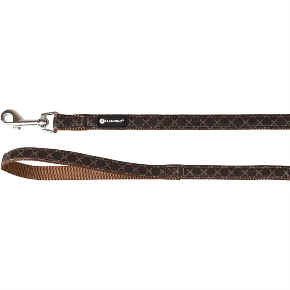 FLAMİNGO ODİN KÖPEK GEZDİRME KAYIŞI KAHVERENGİ 120CM X 15MM