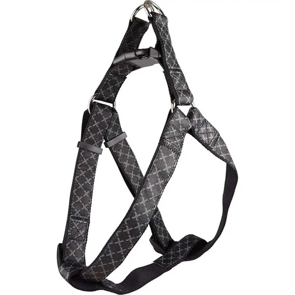 FLAMİNGO ODİN KÖPEK GÖĞÜS TASMASI SİYAH 10MM X 30-40CM