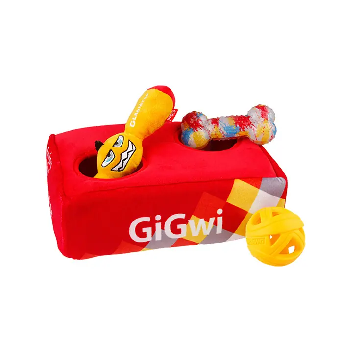GİGWİ PELUŞ KEMİK ÇANTASI KÖPEK OYUNCAĞI