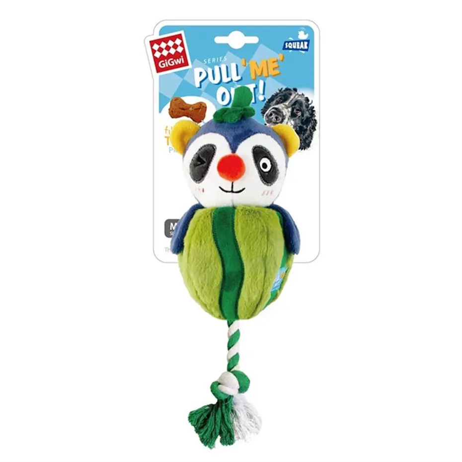GİGWİ SESLİ RAKUN PELUŞ KÖPEK OYUNCAĞI 20CM