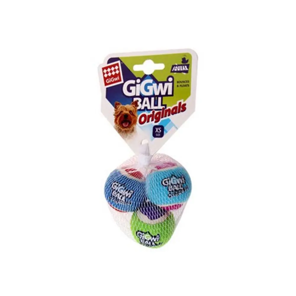 GİGWİ BALL TENİS TOPU KÖPEK OYUNCAĞI 3' LÜ 4 CM