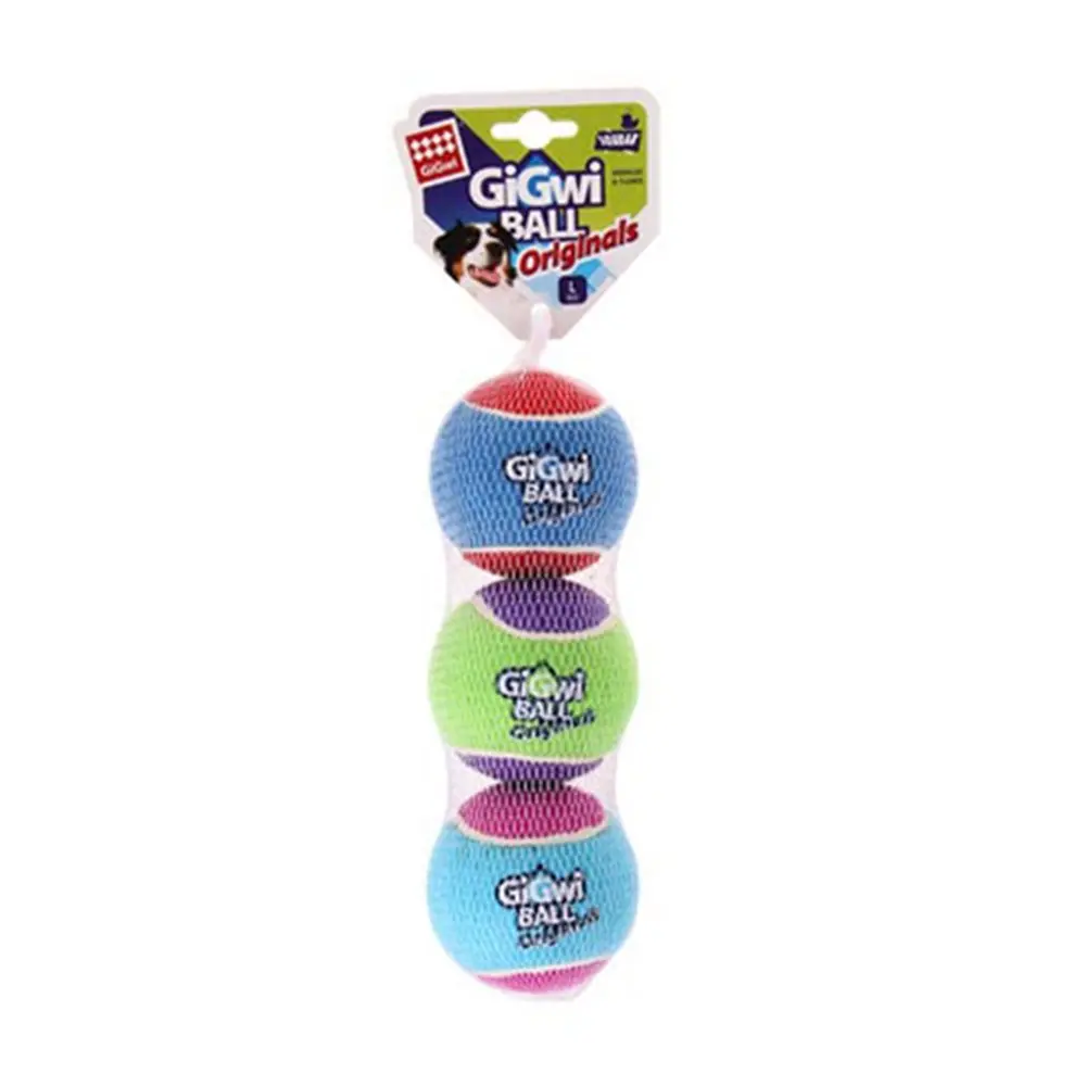 GİGWİ BALL TENİS TOPU KÖPEK OYUNCAĞI 3' LÜ LARGE