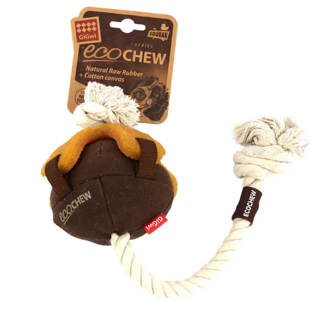 GİGWİ ECOCHEW PELUŞ DİŞ İPLİ KÖPEK OYUNCAĞI