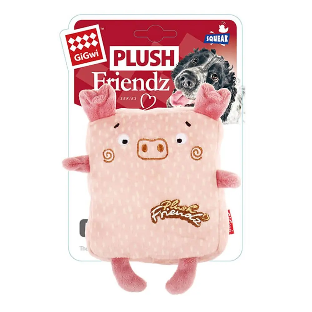 GİGWİ PLUSH FRİENDZ KARE DOMUZ SESLİ PELUŞ KÖPEK OYUNCAĞI