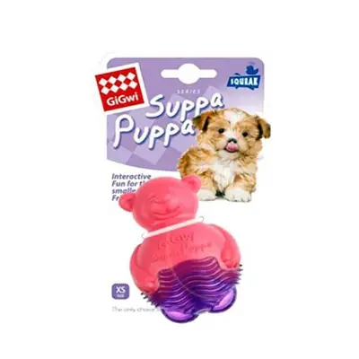 GİGWİ SUPPA PUPPA AYI KÖPEK OYUNCAĞI PEMBE MOR